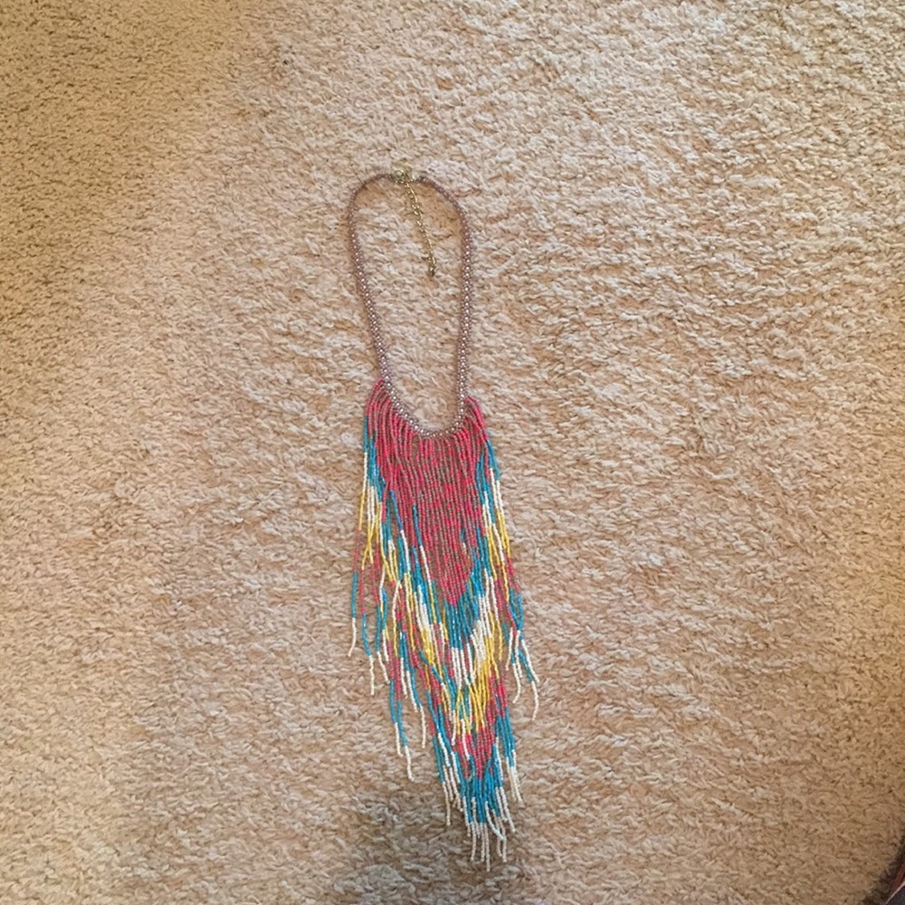 Tribal beaded necklace
